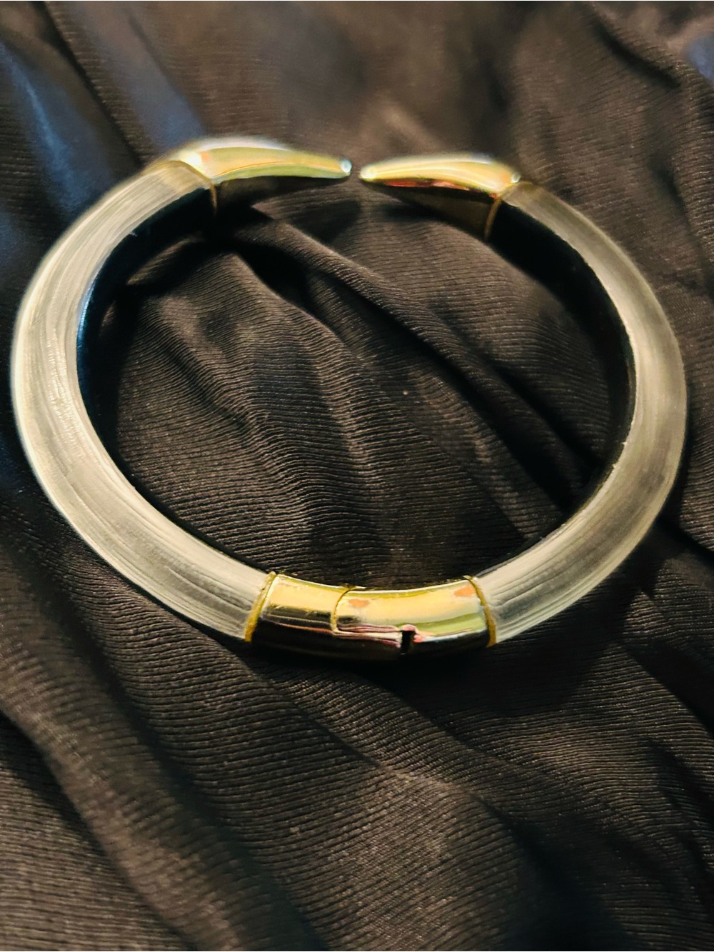Alexis Bittar Pyramid Brake Hinged Cuff Bracelet